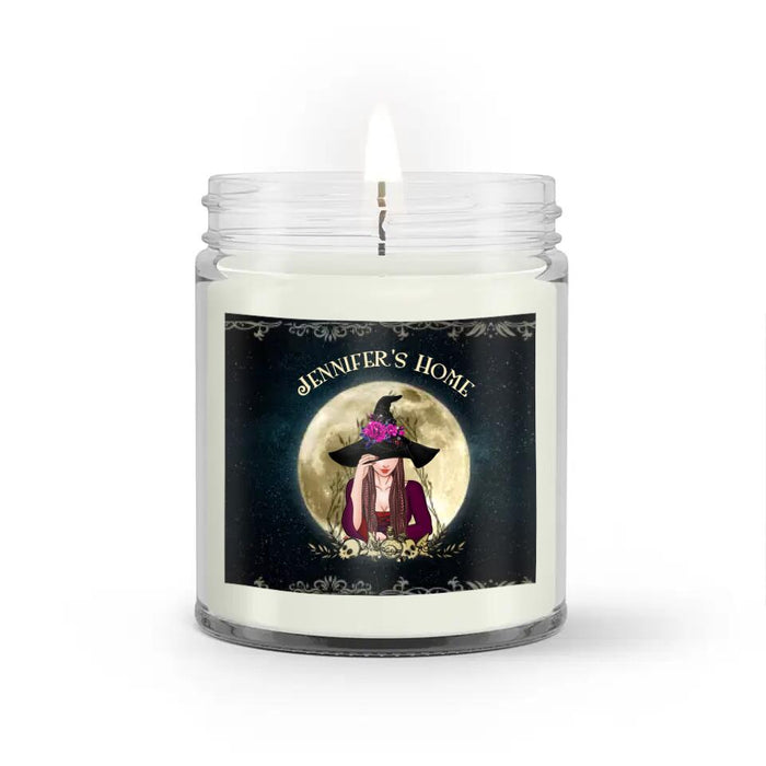 Custom Personalized Witch Candle - Halloween Gift Idea - Check Ya Energy Before You Come In This Home