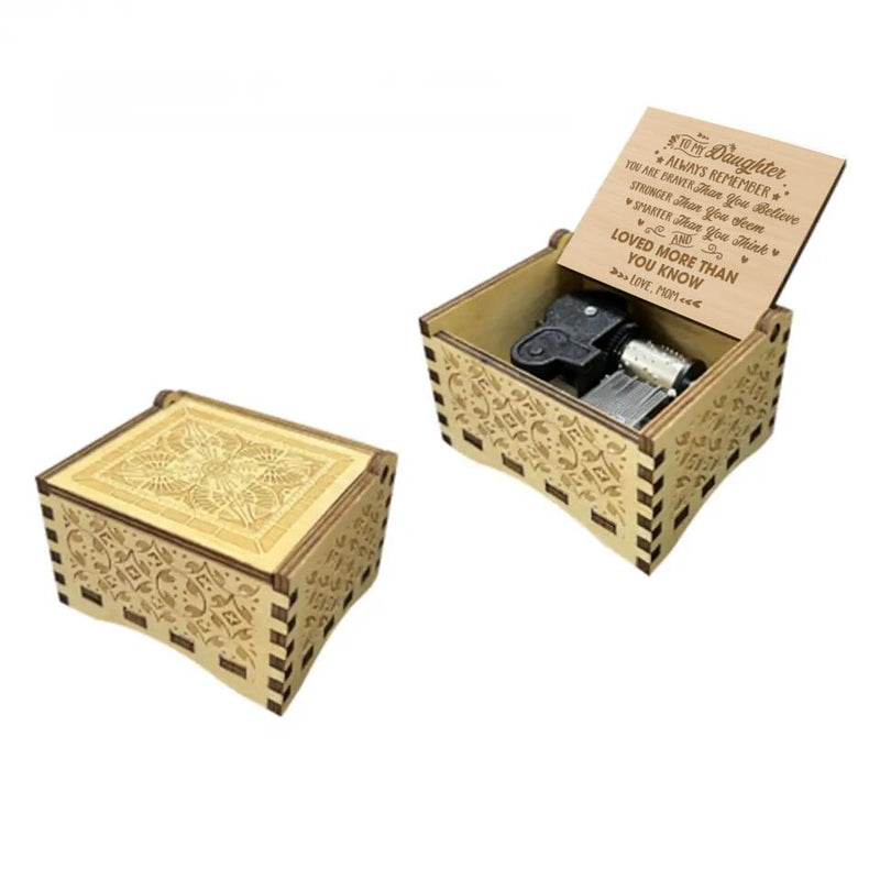 Personalized Love Music Box - Gift Idea For  Mother's Day/Father's Day - Always Remember You Are Braver Than You Believe