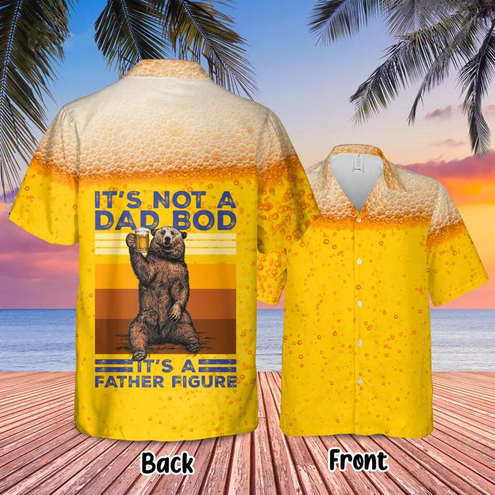 Custom Personalized Dad Bob Hawaiian Shirt without Pocket - Funny Gift Idea For Father's Day - It's Not A Dad Bob It's A Father Figure