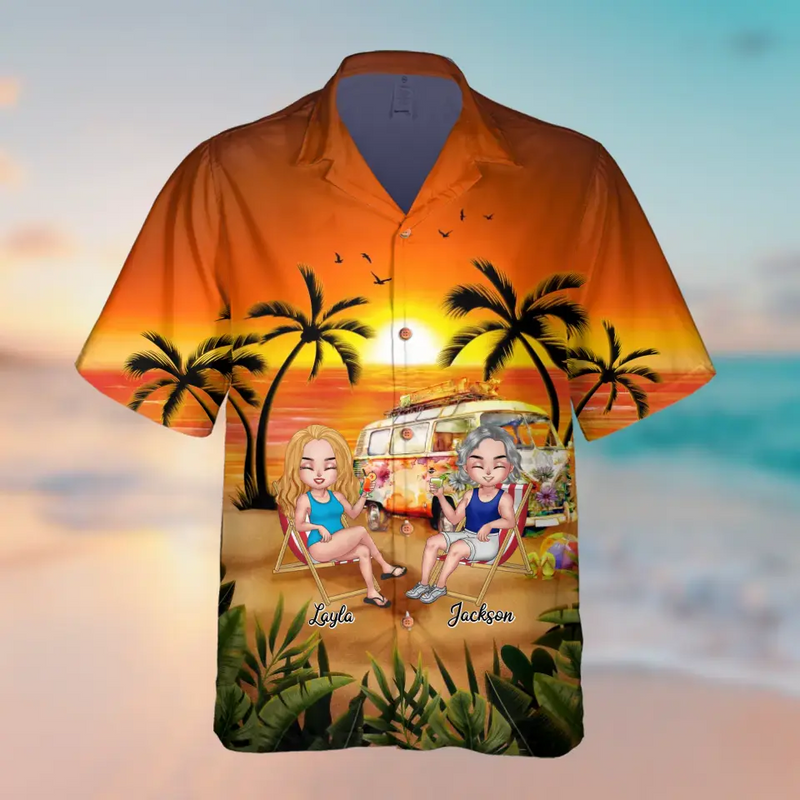 Personalized Summer Vacation Hawaiian Shirt - Gift Idea For Summer Holiday/Friends/Couple - Life Is Better At The Beach