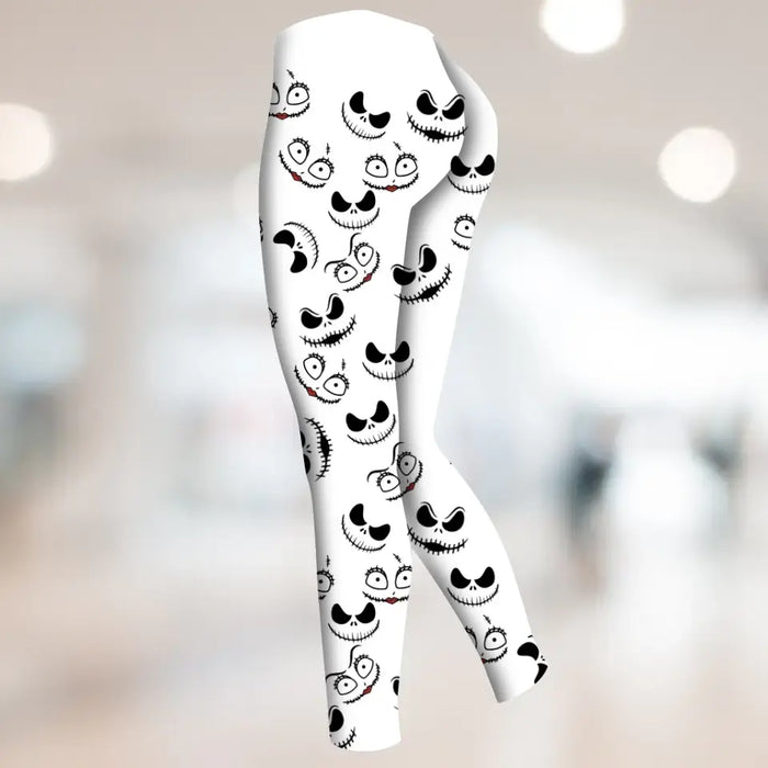 Custom Personalized AOP Women's High Waist Leggings - Gift Idea for Friends/Gym Lovers