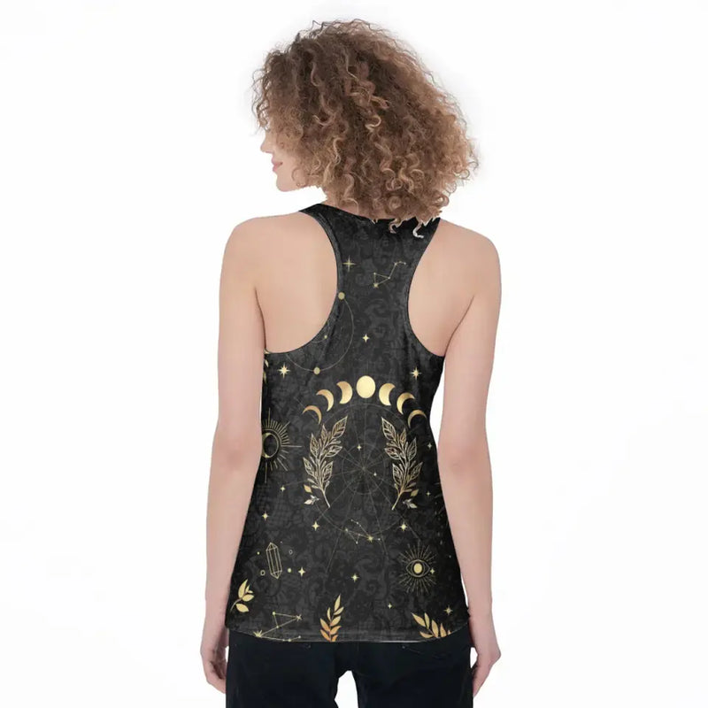 Personalized Yoga AOP Tank Top/Leggings - Halloween Gift Idea for Yoga Lovers - I'm Mostly Peace Love And Light