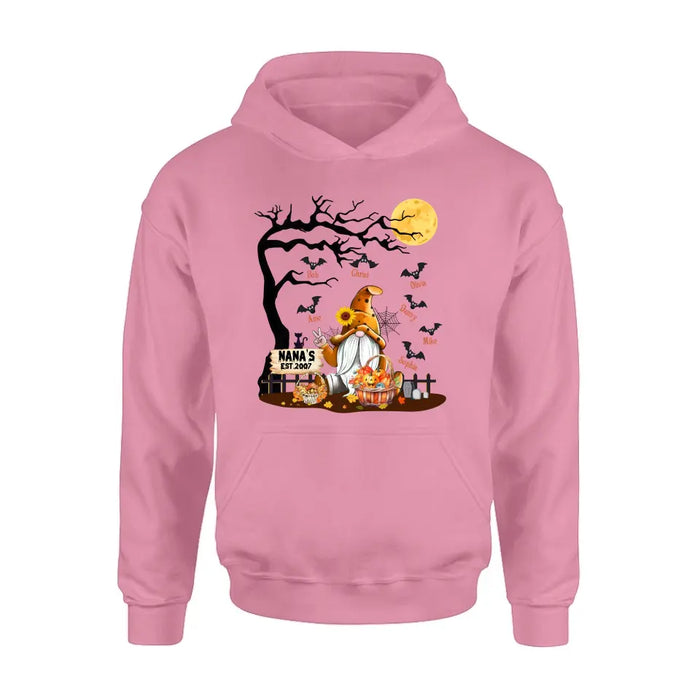 Custom Personalized Boo Grandma Shirt/Hoodie - Halloween Gift For Grandma/ Mom - Upto 7 Kids
